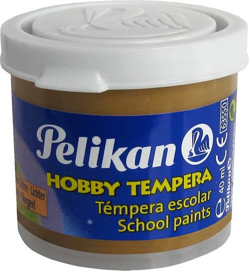 TEMPERA ESCOLAR 40ML OCRE CLARO - CAJA 6U