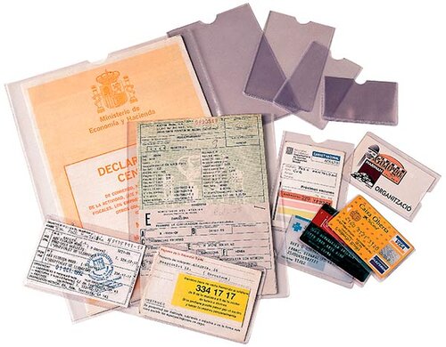 PORTACARNETS 87X57 NIF PVC 100U CAJA