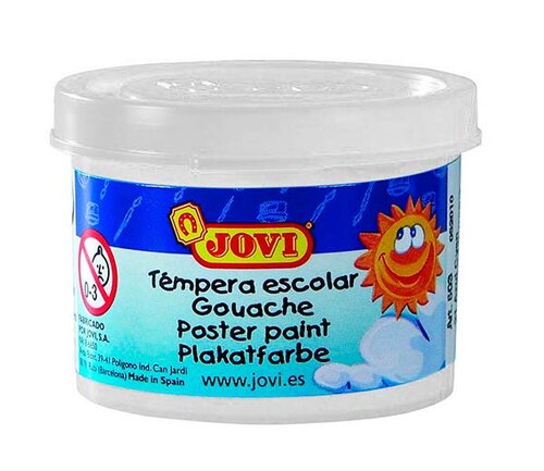TEMPERA ESCOLAR 35 ML BLANCO CAJA 5