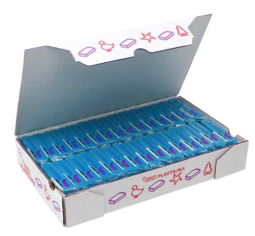 PLASTILINA PEQUEA AZUL CLARO CAJA 30