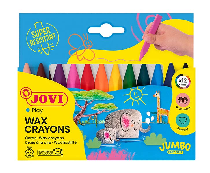 CERAS 12 COLORES TRIWAX CAJA