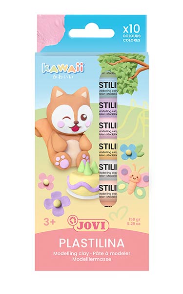 PLASTILINA BARRA 15GR KAWAII 10 COLORES SURTIDOS