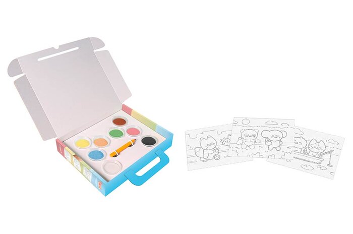 KIT PINTA CON ARENA KAWAII MALETIN SURTIDO