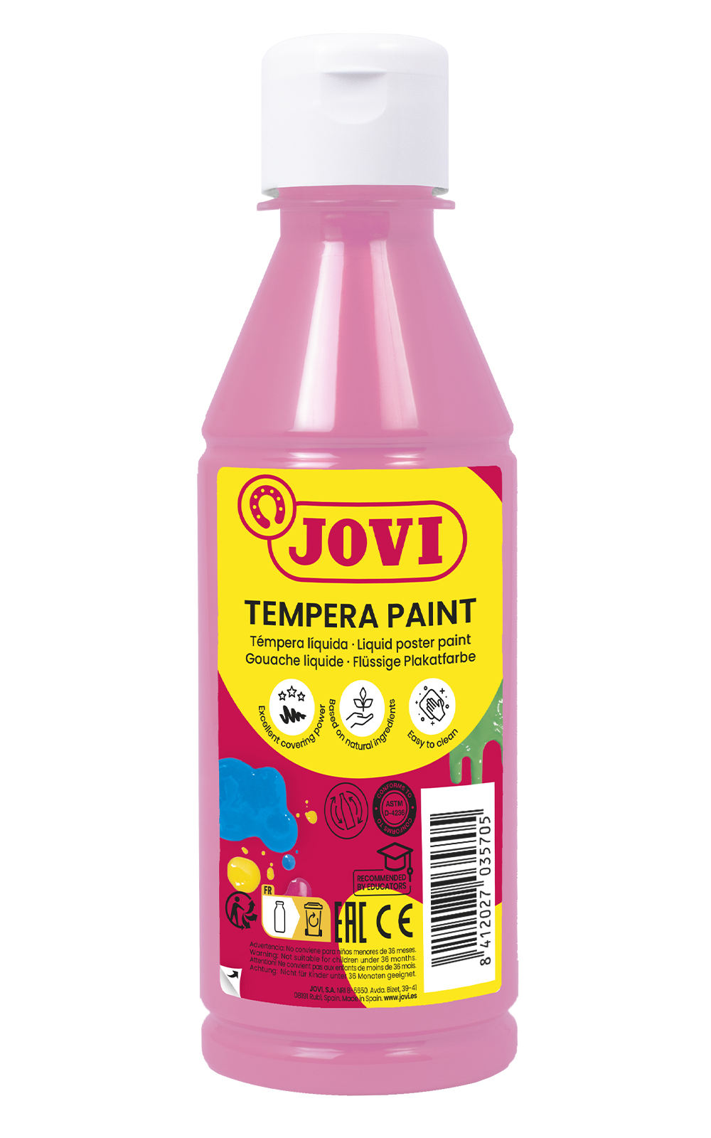 TEMPERA LIQUIDA 250ML ROSA JOVI