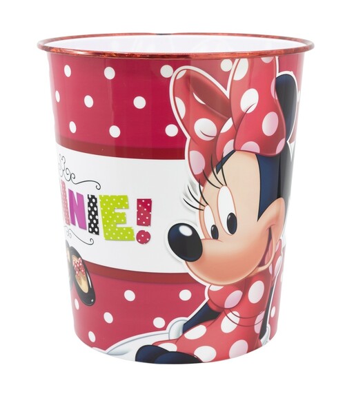 PAPELERA PLASTICO MINNIE MAD ABOUT SHOPPING 22,5X21CM