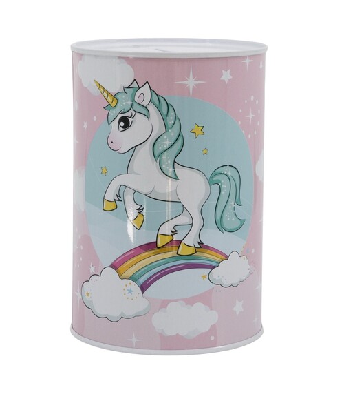 HUCHA METALICA UNICORN 15X10CM
