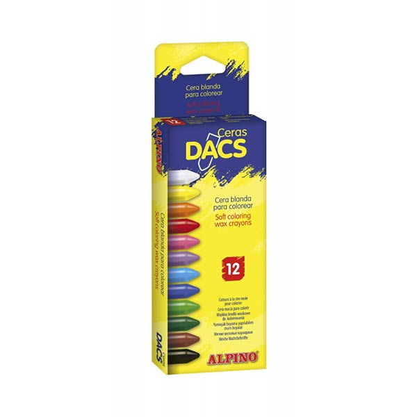 CERAS 12 COLORES DACS CAJA 10 ESTUCHES