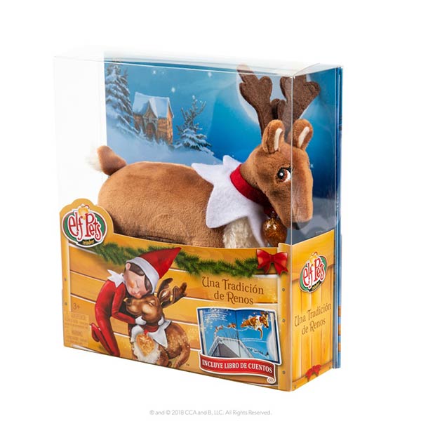 PELUCHE RENO ELF PETS PACK DE CUENTO + PELUCHE