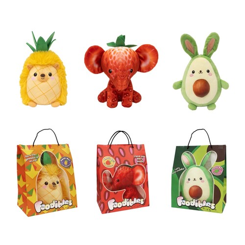 PELUCHES AROMATIZADOS FOODIBLES GRANDES 3 MODELOS SURTIDOS