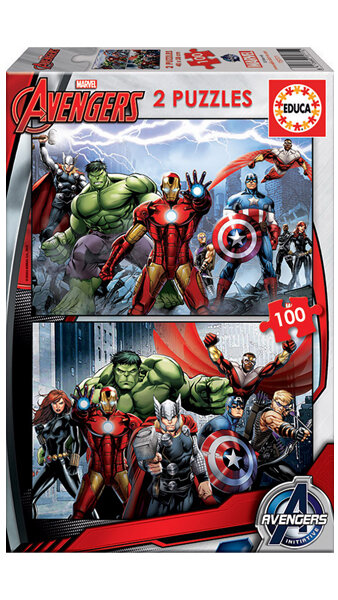 PUZZLE 2 X 100 PIEZAS AVENGERS MARVEL