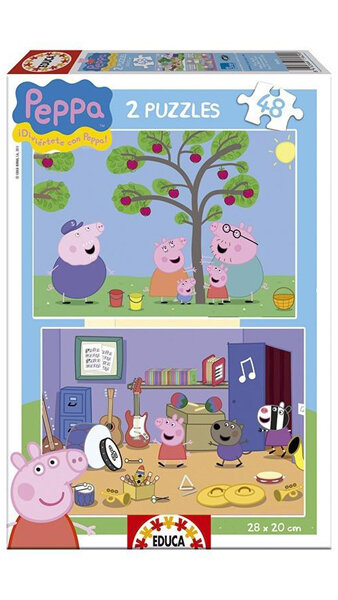 PUZZLE 2 X 48 PIEZAS PEPPA PIG