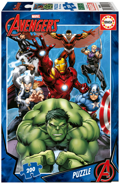 PUZZLE 200 PIEZAS AVENGERS MARVEL