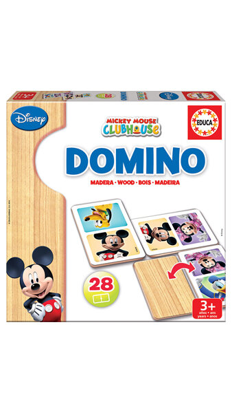 DOMINO MADERA MICKEY Y MINNIE DISNEY