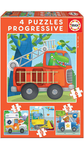 PUZZLE PROGRESIVO 6-9-12-16 PIEZAS PATRULLA DE RESCATE