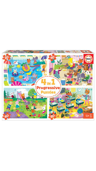 PUZZLE PROGRESIVO 20-40-60-80 PIEZAS UN DIA EN LA ESC