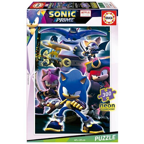 PUZZLE 300 PIEZAS SONIC PRIME NEON