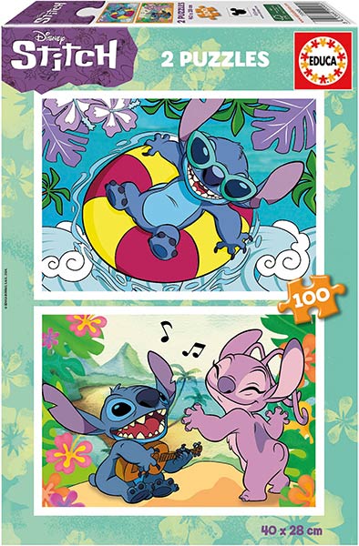 PUZZLE 2 X 100 PIEZAS STITCH