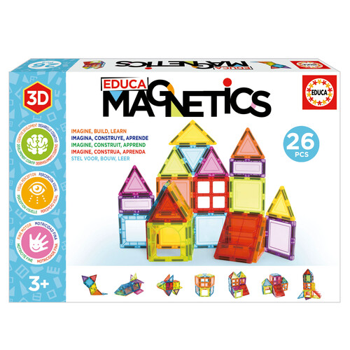 JUEGO EDUCA MAGNETICS 26 PIEZAS CONSTRUCCION