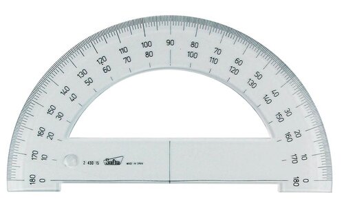 SEMICIRCULO 15 CM CRISTAL - CAJA 20