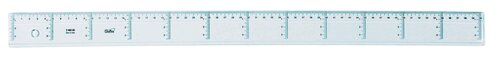 REGLA 60 CM ESCOLAR CRISTAL CAJA 10U