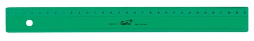 REGLA 30 CM ESCOLAR VERDE - CAJA 20