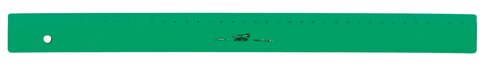 REGLA 40 CM ESCOLAR VERDE - CAJA 20