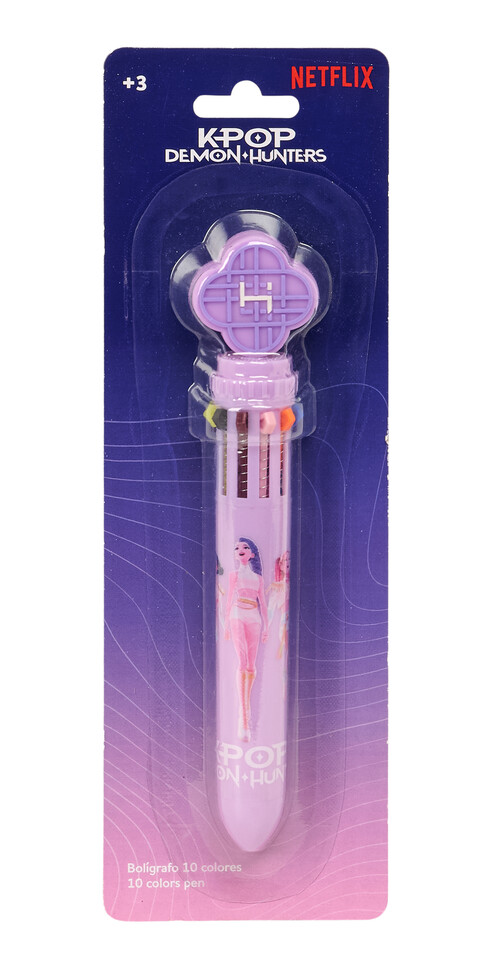 BOLI RETRACTIL 10 COLORES K-POP DEMON HUNTERS STATIONERY BLI