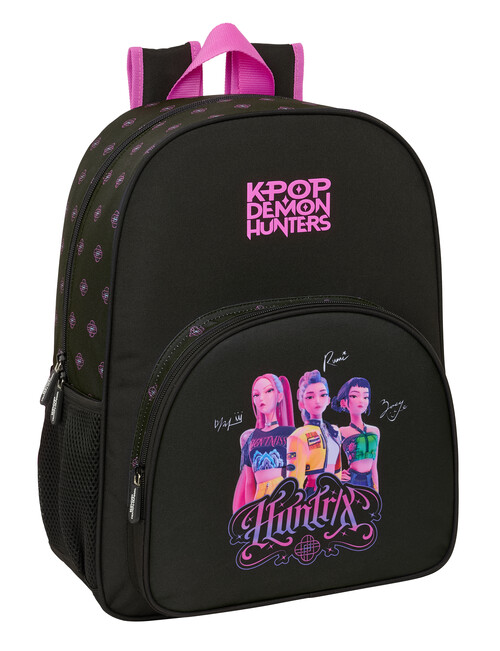 MOCHILA ADAPT. CARRO K-POP DEMON HUNTERS NEGRA