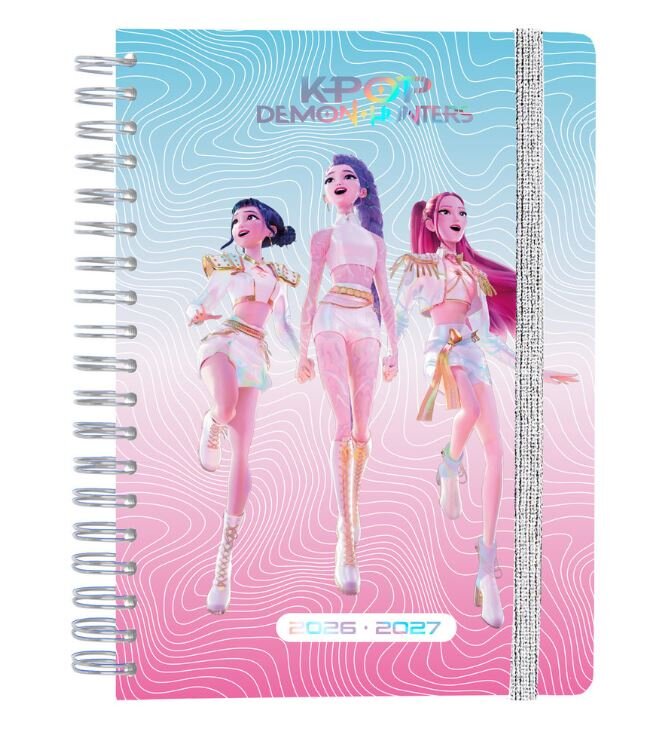 AGENDA ESCOLAR A5 26-27 SV KPOP DEMON HUNTERS CON ESPIRAL