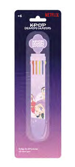 BOLI RETRACTIL 10 COLORES K-POP DEMON CHIBI BLISTER