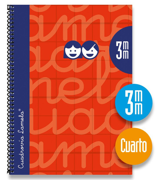 BLOCK LAMELA CUARTO 3MM 80H ROJO T.EXTRADURA-PACK 5