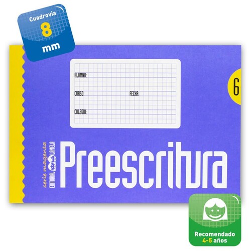 PREESCRITURA 6 LAMELA SERIE MAGENTA - PACK 10U