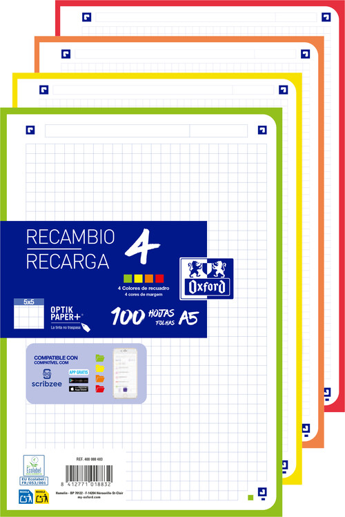 BLOCK A5 HN 80H TAPA EXTRADURA PACK 5U