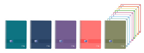 BLOCK A4+ 5X5 160H PP VIVOS 8 COLORES BANDA - PACK 5