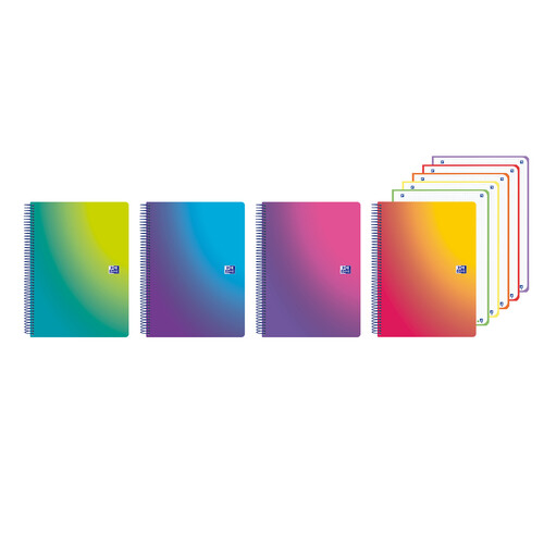 BLOCK A4+ 5X5 120H MICROP. GRADIENT TAPA PLASTICO - PACK 5