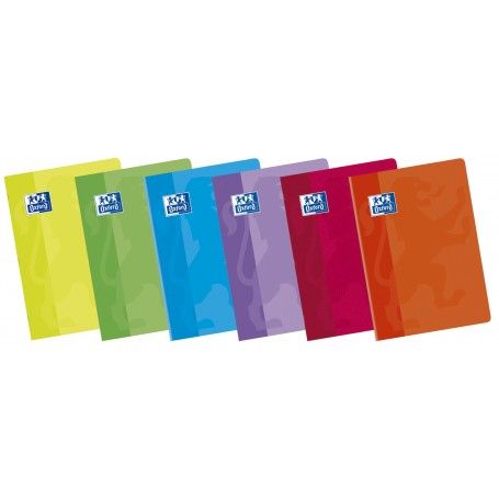 LIBRETA A5 PAUTA 2,5 48H COLORES TAPA BLANDA PACK 10U
