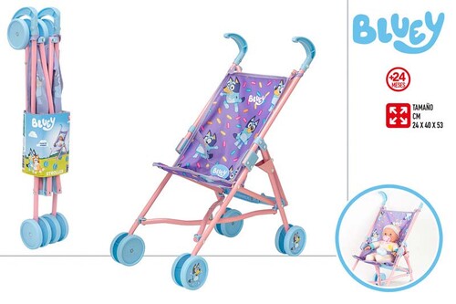 SILLA PASEO MU�ECA 24X40X53 BLUEY +24M