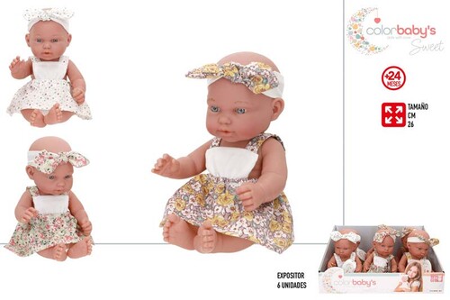 MU�ECA BEBE 26CM 3 MODELOS - EXP. 6U