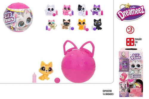 CAPSULA GATITOS LIL KITTIES 8 MODELOS SURT. - EXP. 16U
