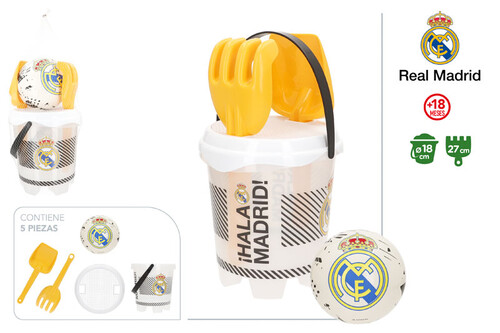 CUBO PLAYA CASTILLO C/5 ACCESORIOS REAL MADRID