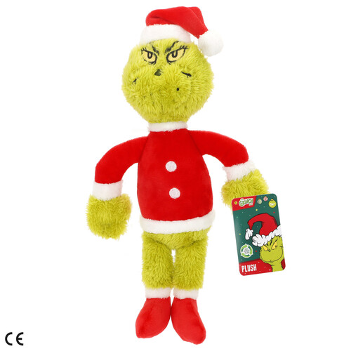 PELUCHE EL GRINCH 20CM C/ TRAJE PAPA NOEL