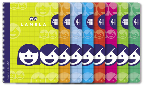 BLOCK LAMELA FOLIO 4MM 80H TAPA BLANDA - PACK 10U