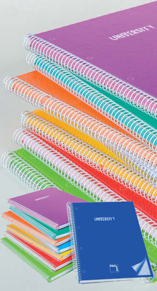 BLOCK A4 5X5 80H 90GR MICRO. TAPA EXTRADURA-PACK 8-UNIVERSI