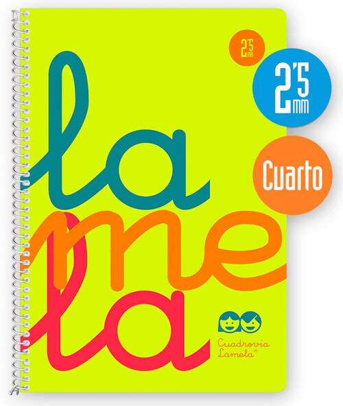 BLOCK LAMELA CUARTO 2,5MM AMARILLO PP 90GR-PACK 5U