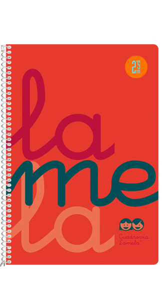 BLOCK LAMELA CUARTO 2,5MM NARANJA PP 90GR-PACK 5U