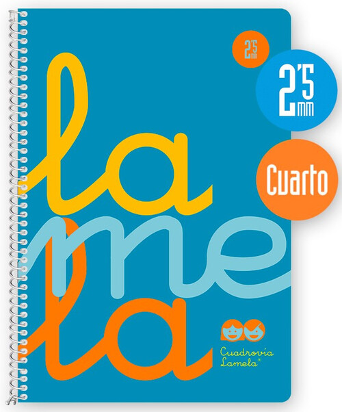BLOCK LAMELA CUARTO 2,5MM AZUL PP 90GR-PACK 5U