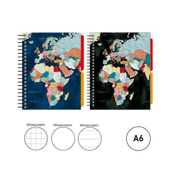 CARPEBLOCK A4 4A 30MM RINGBOOK SURF