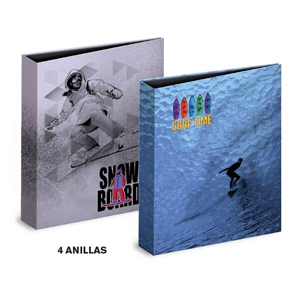 CARPETA A4 4 ANILLAS RIDERS SURTIDO