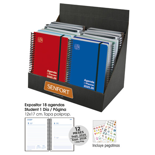 AGENDAS ESCOLARES 25-26 12X17CM DP STUDENT PP - 18U EXP.