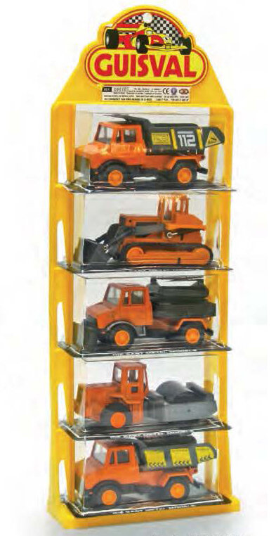 EXPOSITOR MAQUINAS OBRAS PUBLICAS 5 PIEZAS
